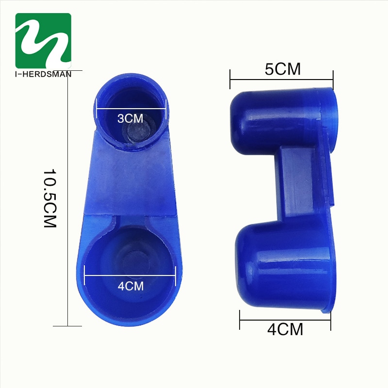 50 Set plastic Blue Drinking cup Bird feeding trough Water bowl Products Bird equipment Bird Cage Accessories