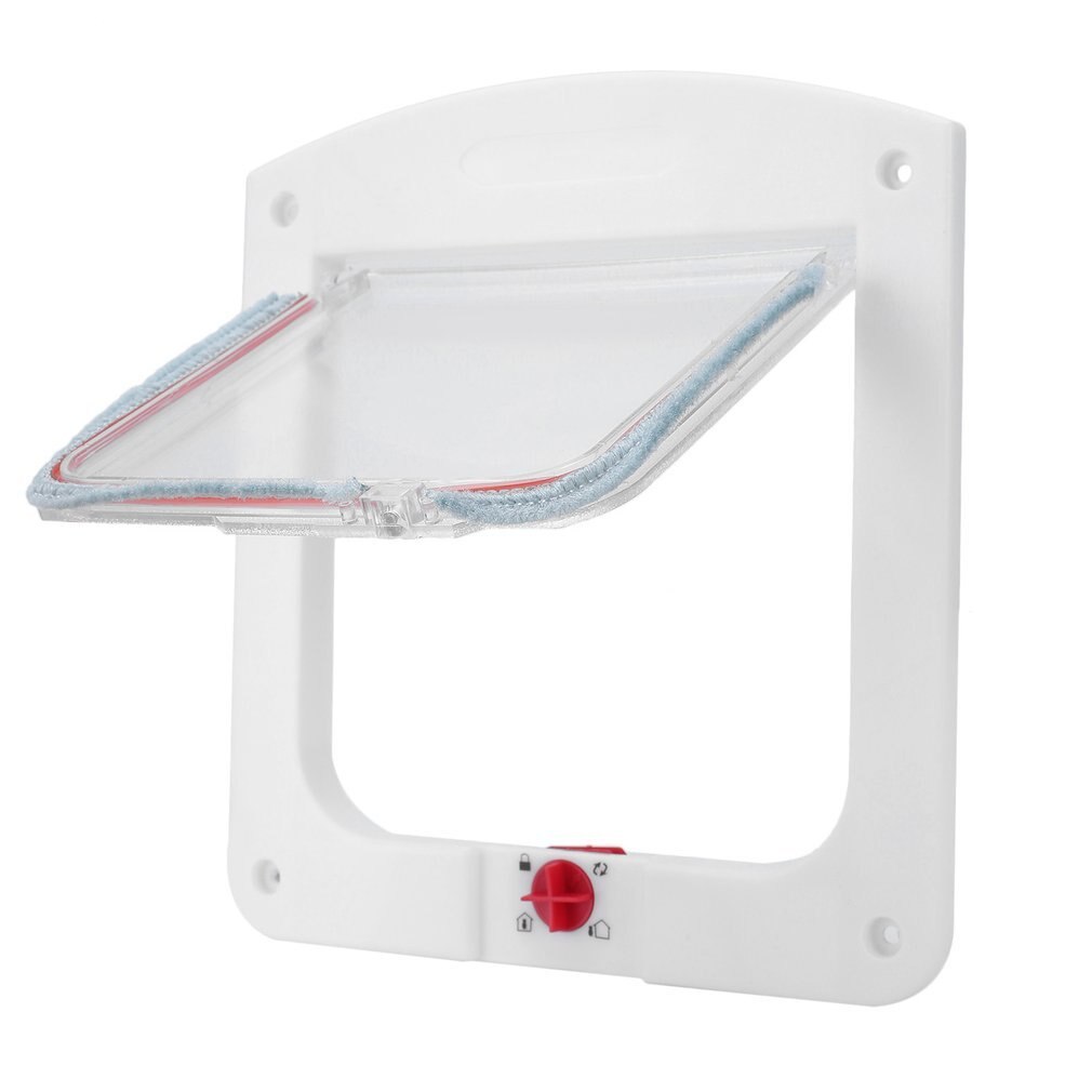 4 Way Locking Lock Pet for Cat Kitty Small Dog Doggy Puppy Flap Safe Door Tunne Search