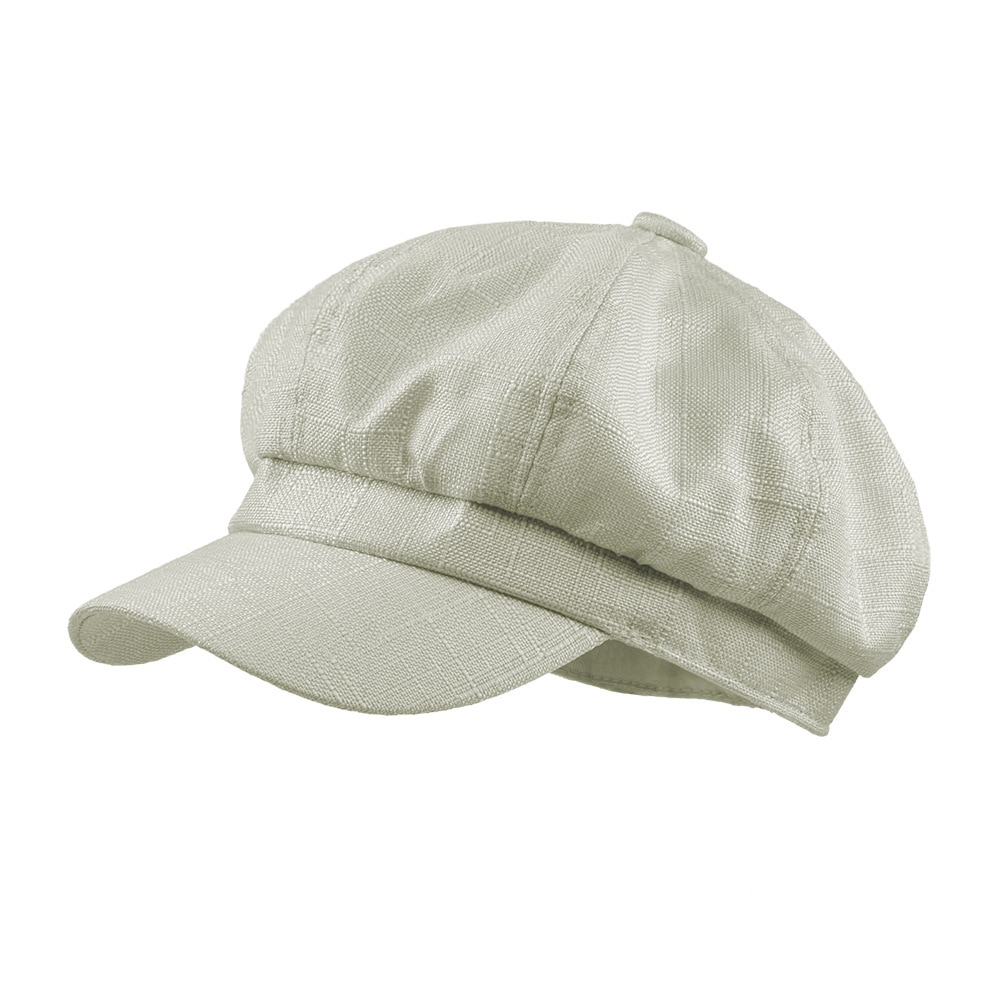 Gorros Vintage de hiedra para hombre y mujer, boina lisa en blanco, informal, Unisex, para verano,: Beige
