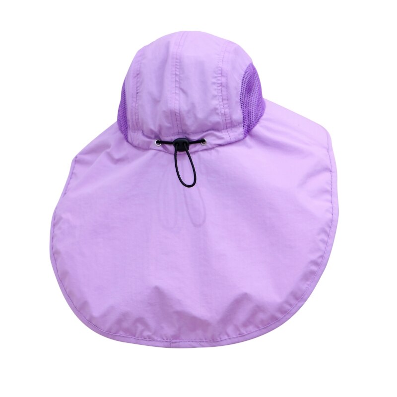 UPF 50 + cappello da suola a tesa larga cappello estivo regolabile per bambini cappellini da spiaggia da viaggio per ragazzi: viola