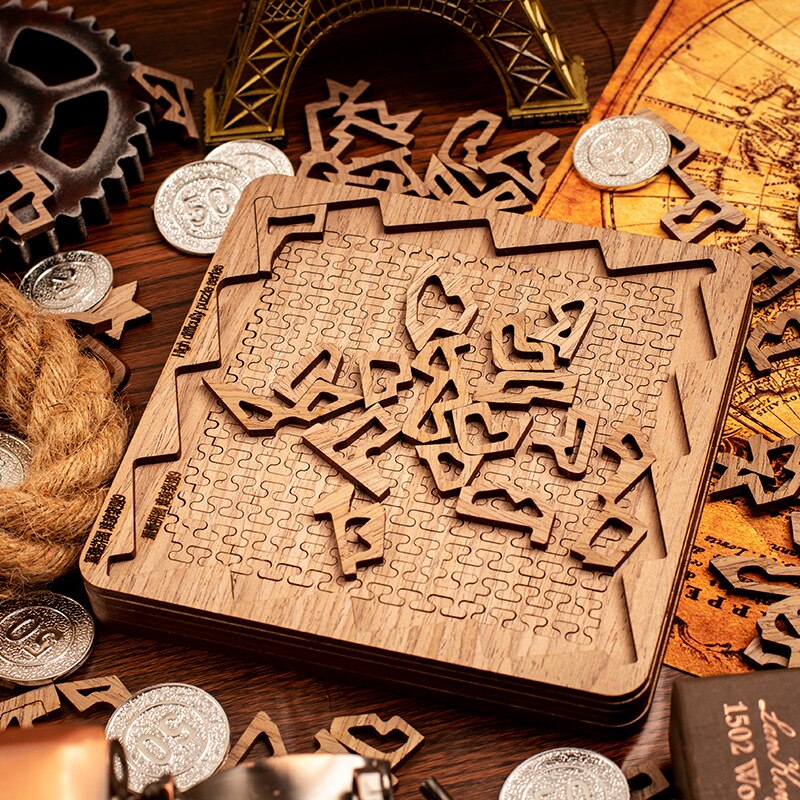 XDR Impossible Puzzles Upgraded Version of 5-Layer Decryption Brain Burn Puzzle Board Games Toy for Adults Ten Levels