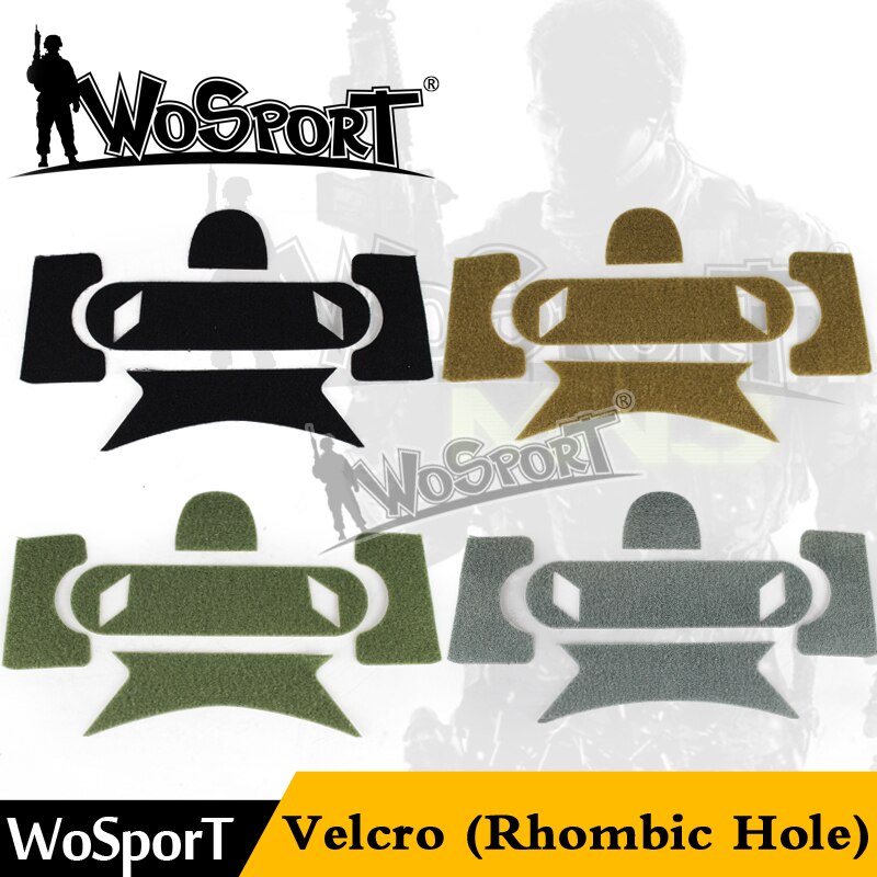 Wosport hjelm tilbehør (rhombisk hul) udendørs sports hjelm klistermærker