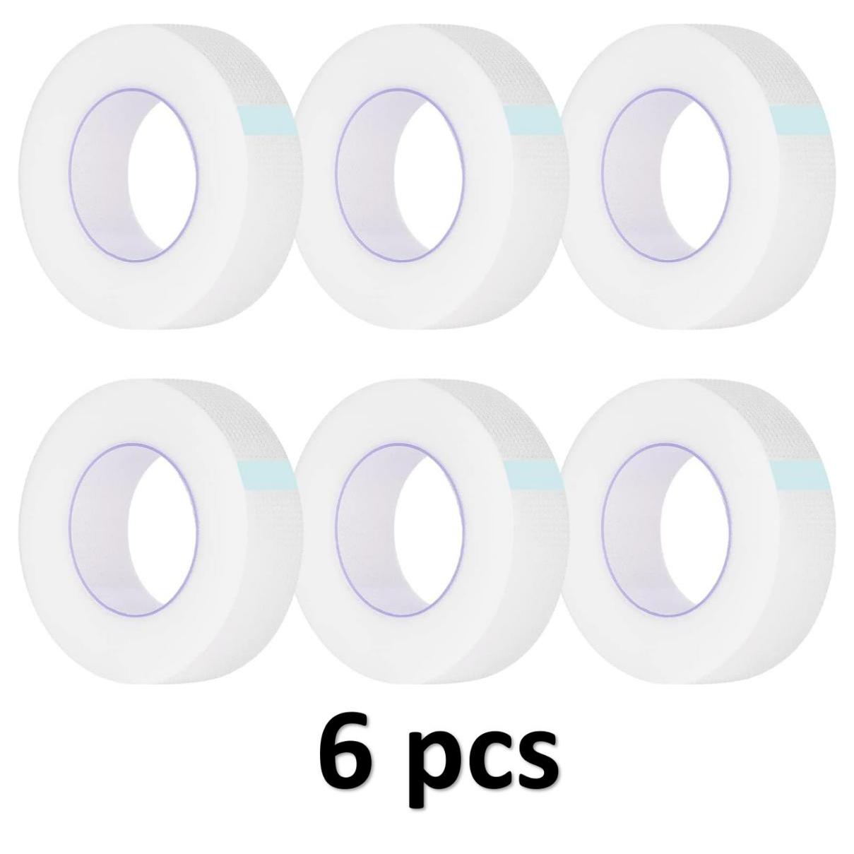 3/6 rollos de cinta aislante japonesa para extensión de pestañas sin pelusa debajo de los ojos almohadillas transpirables cinta no tejida parche de papel para pestañas: Verde