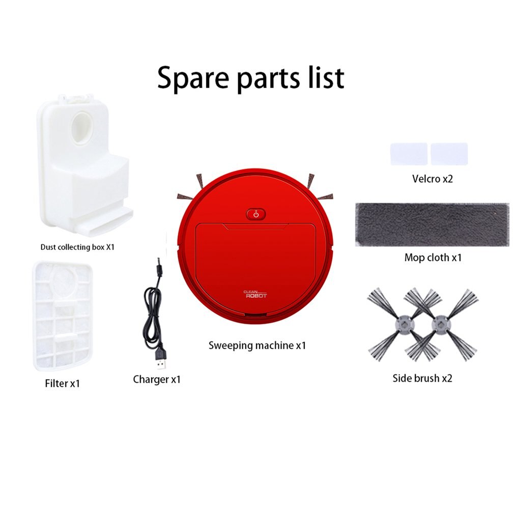 3in1 Sweeping Robot Clean Intelligent Home Vacuum Cleaner Household Automatic Sweeping Dust Tool Smart Sweeper