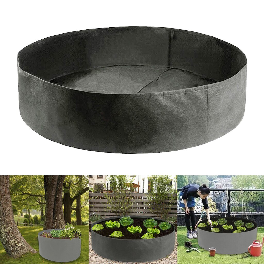 Huis Tuin Groente Fruit Plant Groeit Tas Plant Grow Pot Aardappel Aardbei Stof Voelde Planten Emmer Zak: 127x30cm
