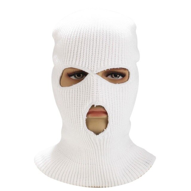 Unisex Cycling Face Mask 3 Holes Winter Neon Mask Cycling Mask Outdoor Halloween Caps Motorcycle Bicycle Ski Cycling Scarf Masks