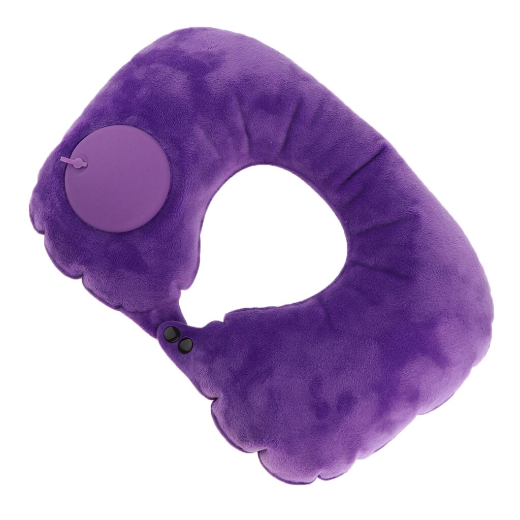 Almohada suave lavable con soporte para el cuello, reposacabezas, viaje, sueño, cuello en U, Camping al aire libre, almohadas inflables, cojines para hombres y mujeres