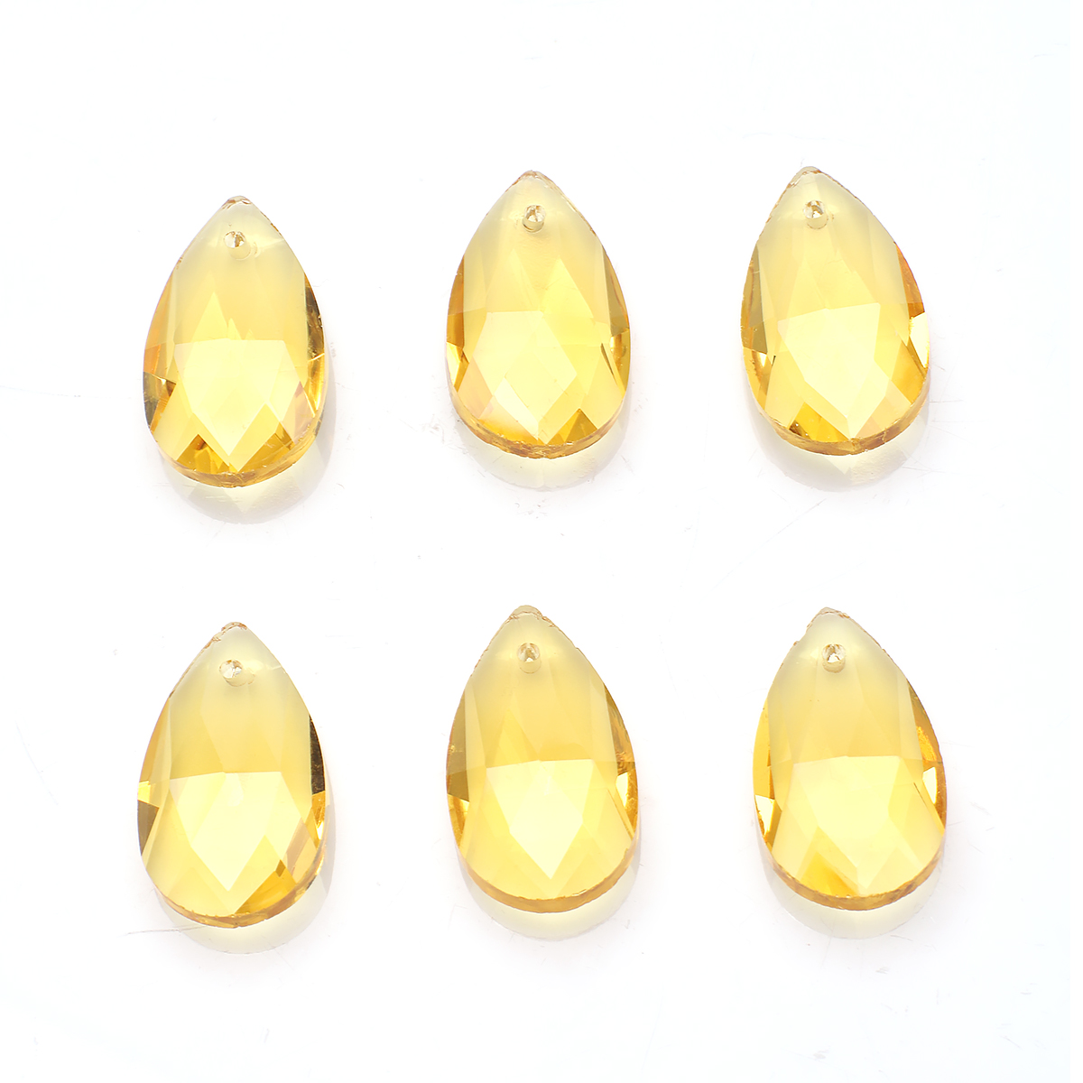 20Pcs/Lot Lampwork Glass Teardrop Beads Red 13X22mm Crystal Pear Pendant For DIY Jewelry Making Necklaces Handicrafts Supplies: Orange
