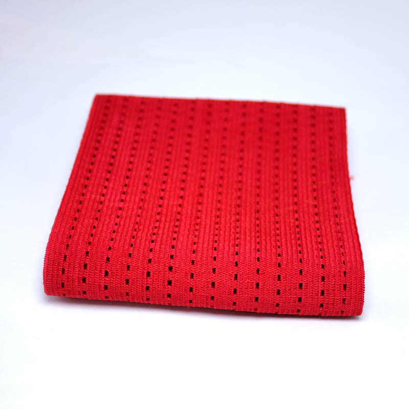Bredt 10cm stil populært mesh elastikbånd, taljebælte, gør-det-selv tilbehør, superspænding, åndbart mesh: Rød