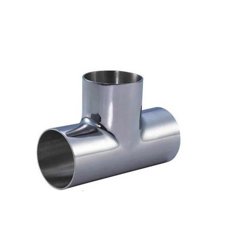 TYPE T Joint Sanitary Welding Pipe Connection Fittings polishing 304 Stainless Steel Food grade