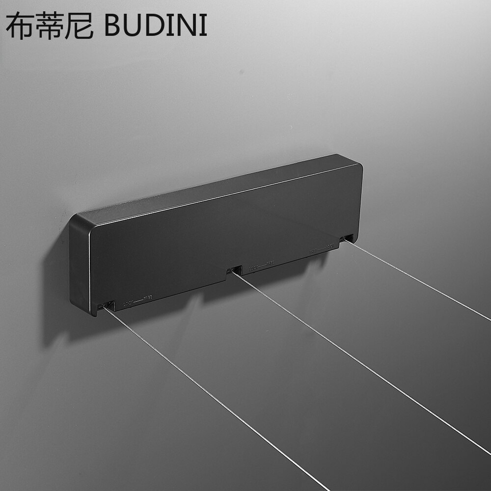 Séchoir à linge rétractable 3 lignes, support de séchage pour linge de salle de bain, corde métallique, Triple couche