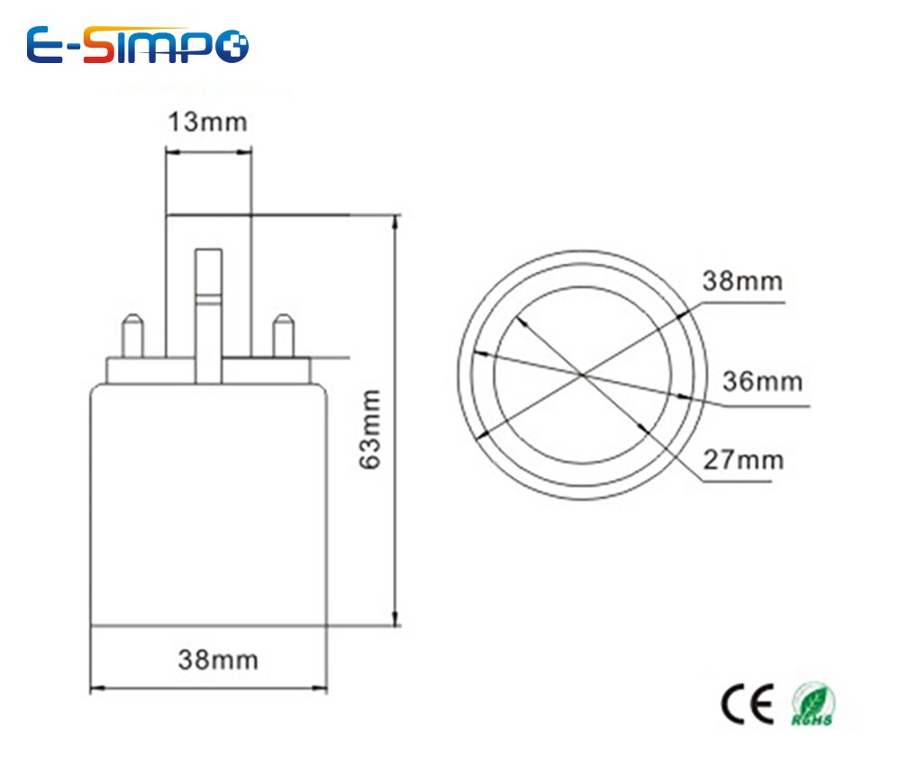 Generasjon  g23 til e27 e26 basestikkontakt 2- pin cfl ledet halogen lyspære lampe adapter holder omformer pbt