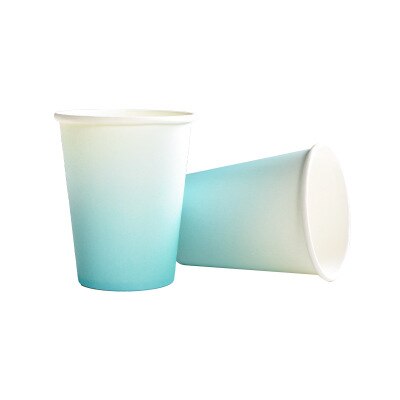 8PCS Party Pappbecher 12 Farbe Haushalt Kaffee Tasse Geschirr Home Decor Zubehör Hochzeit Decor Party: I
