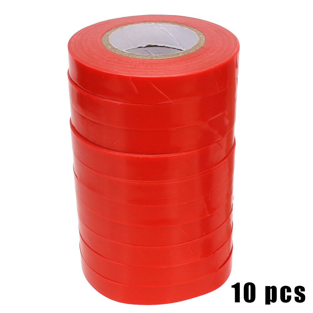 Cinta de jardinería Parafilm para árbol tijeras de podar Engraft atar vinculante vegetal Flor de PVC, máquina de la cinta de Tapetool 10 Uds: Rojo