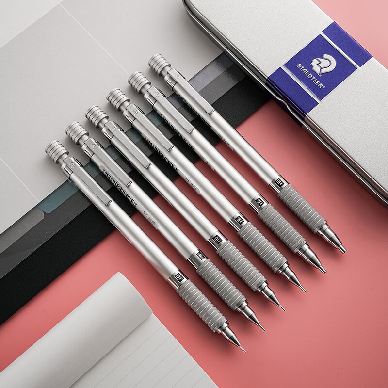 Lápiz automático Staedtler 925 Series 25 | 35 lápiz de dibujo de lápiz movible de centro de gravedad bajo de varilla de Metal