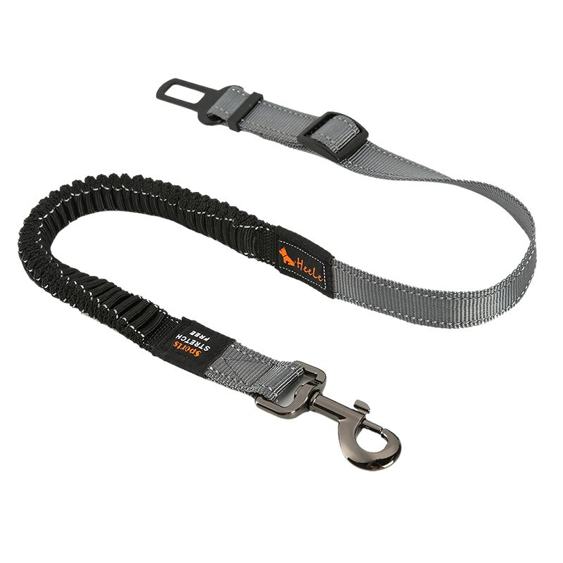 Verstelbare Hond Kat Autogordel Huisdier Autogordel Leash Voor Honden Reizen Tractie Kraag Harness Hondenriem Clip huisdier Product: Telescopic Gray