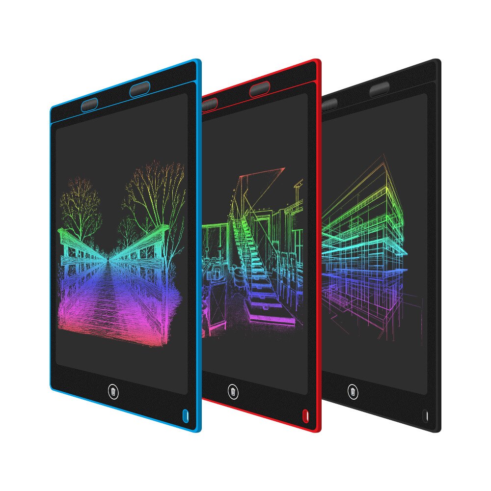 LCD Writing Tablet 12 Inch Erasable Electronic Drawing Board Digital Paperless Doodle Pad with Stylus for School Students