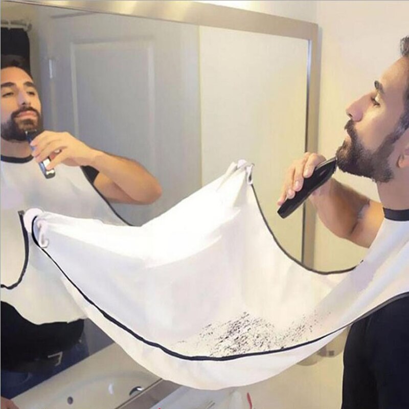 Mannelijke Zwarte Baard Schort Haar Scheren Schort Man Badkamer Schort Voor Jongens Waterdichte Bloemen Doek Huishoudelijke Schoonmaakmiddelen Protector: A