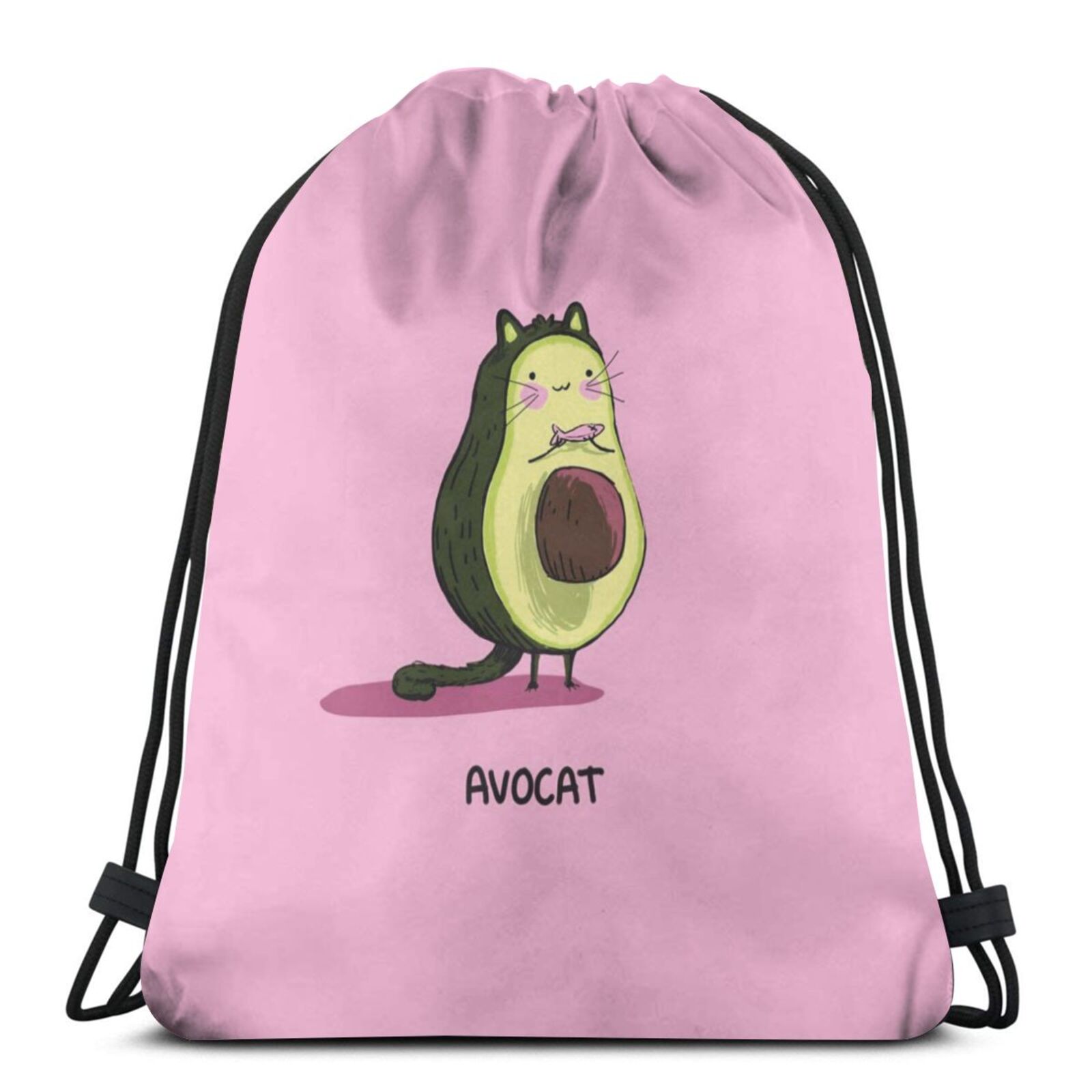 NOISYDESIGNS frauen Kordelzug Grün Avocado Druck Mädchen Frau Faltbare Schule Mädchen Tuch Rucksack Schuhe Pack: 241491008