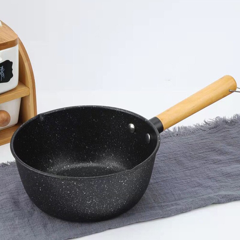 Cooking Pots and Pans Set Porridge Soup Ramen Milk Pot Non Stick Pot Korean Breakfast Cookware Set Japanese Kitchen Utensils: 18 cm without cover