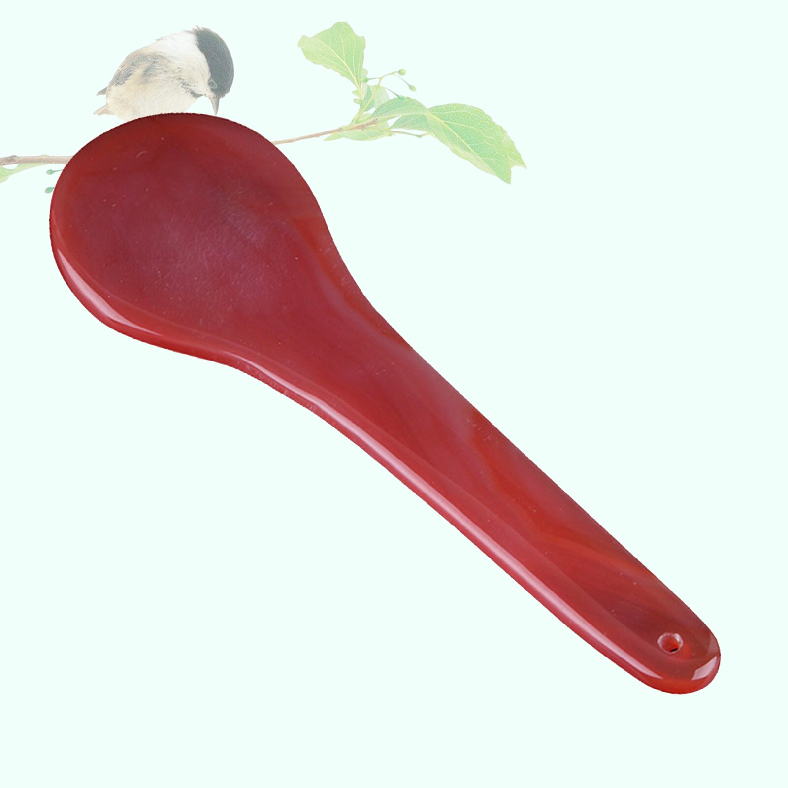 Gua Sha-Rodillo de Jade rojo cornalina crudo, herramienta de masaje de tabla de raspado, herramienta para el cuidado Facial, antienvejecimiento, Gua Sha, herramientas de belleza: Shape 06