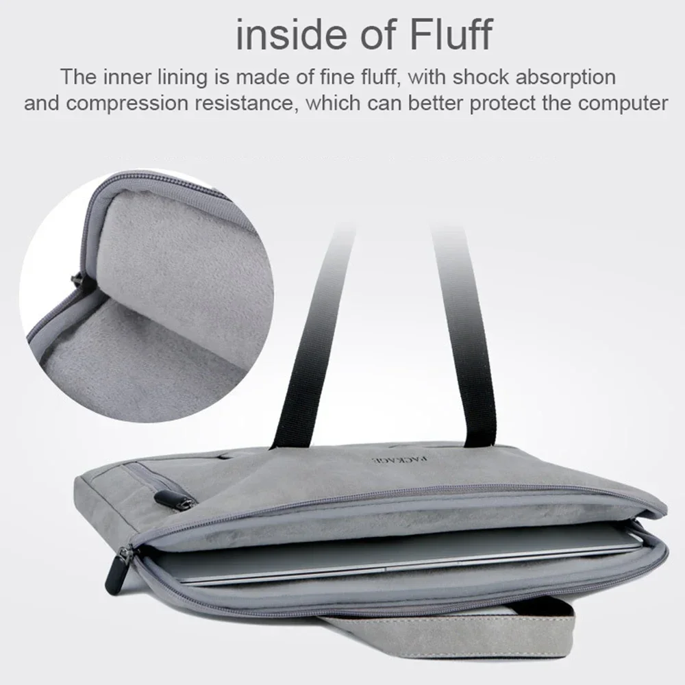 Laptoptas voor notebook, waterdichte PU lederen aktetas, dames zakelijke handtas, 13,3 14 15,6 inch voor Macbook Pro 13 15 hoes