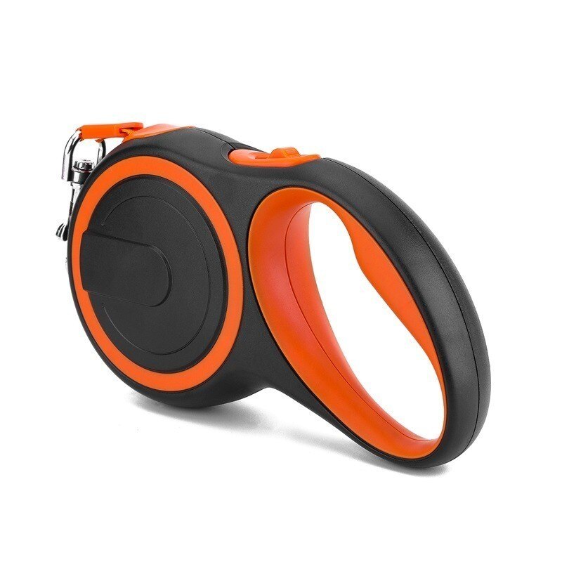 Durable Reflective Pet Dog Leashes For Large Dogs Automatic Extending Traction Rope Strong Retractable Big Dog Pet Walking Leads: Orange / 3M - 20kg