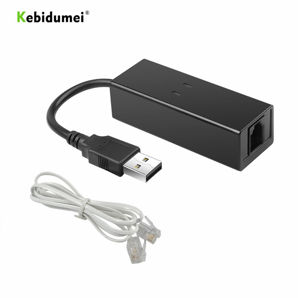 Kebidumei 56K Data V.92/V.90 Telefoon Fax Modem Kabel Usb 2.0 Voor Windows Xp Win10 Win8 Win7 Usb ethernet