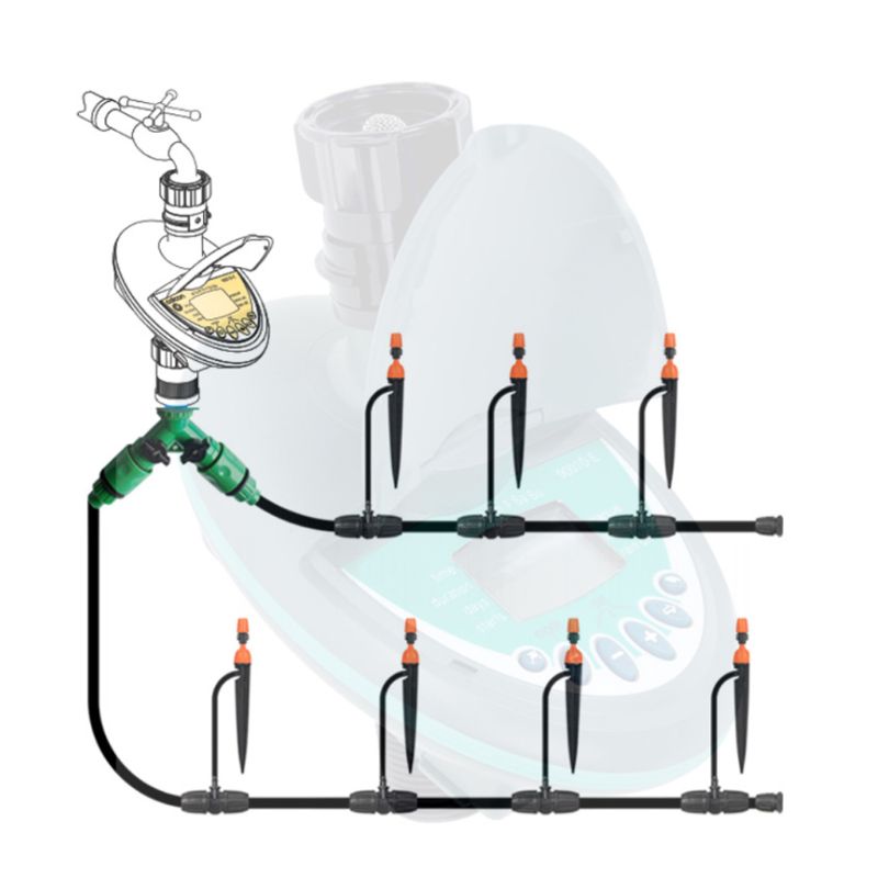 Automatic Electronic Garden Watering Timer Irrigation Controller Home Gardening