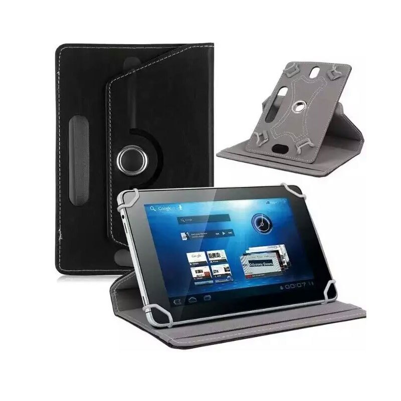 Voor alcatel onetouch pixi 4 7.0/ pixi 3 7.0 7 inch 360 graden draaibare universele tablet pu leren hoes