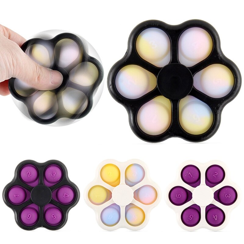 Mini jouet sensoriel anti-Stress 2 en 1 pour enfants et adultes, Spinner, anti-Stress