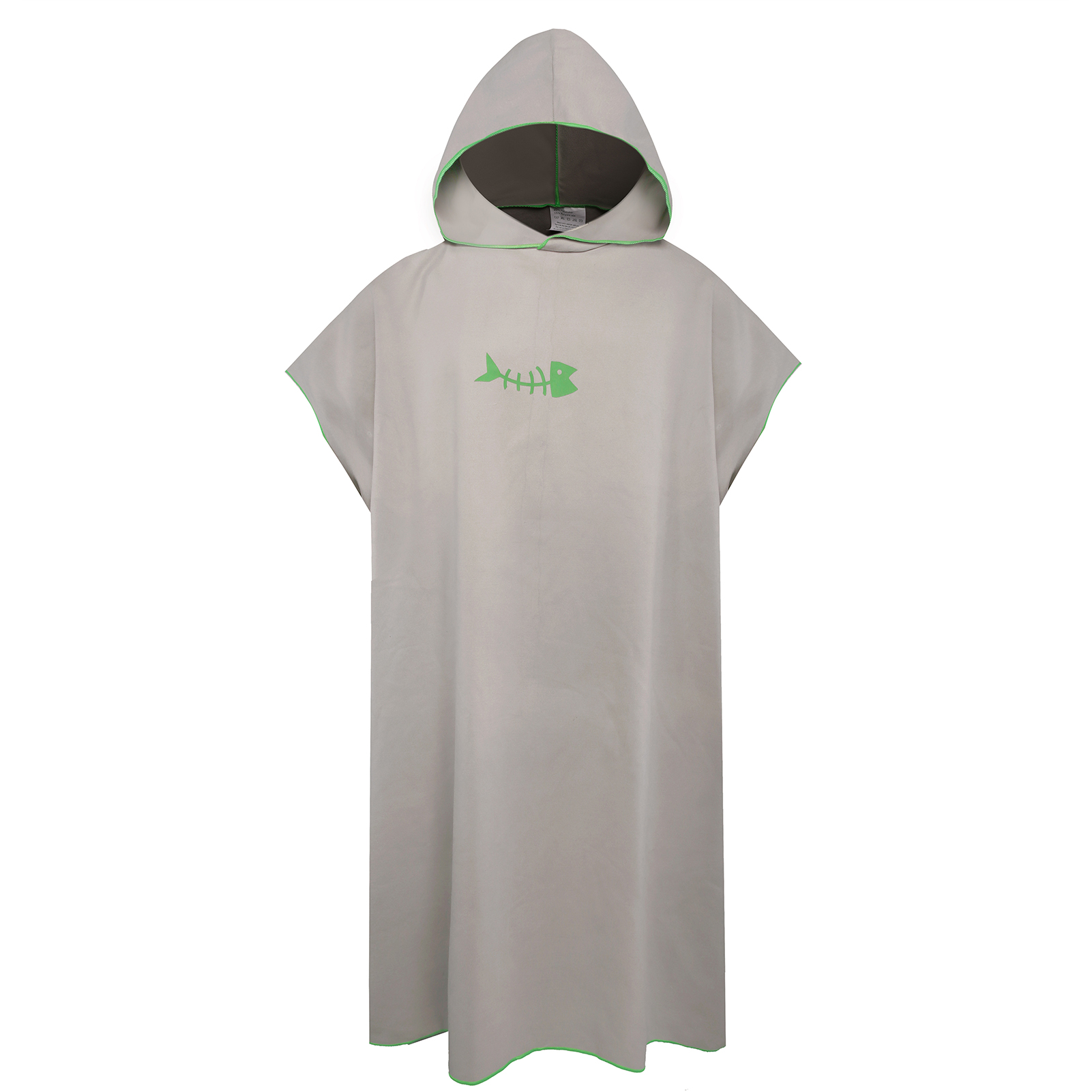 Surfen Poncho Ändern Handtuch schnell-trocken Mit Kapuze Kleid Mikrofaser Strand Decke Schlecht Handtuch Schwimmen Handtuch Neoprenanzug Strand Poncho für erwachsene: grau