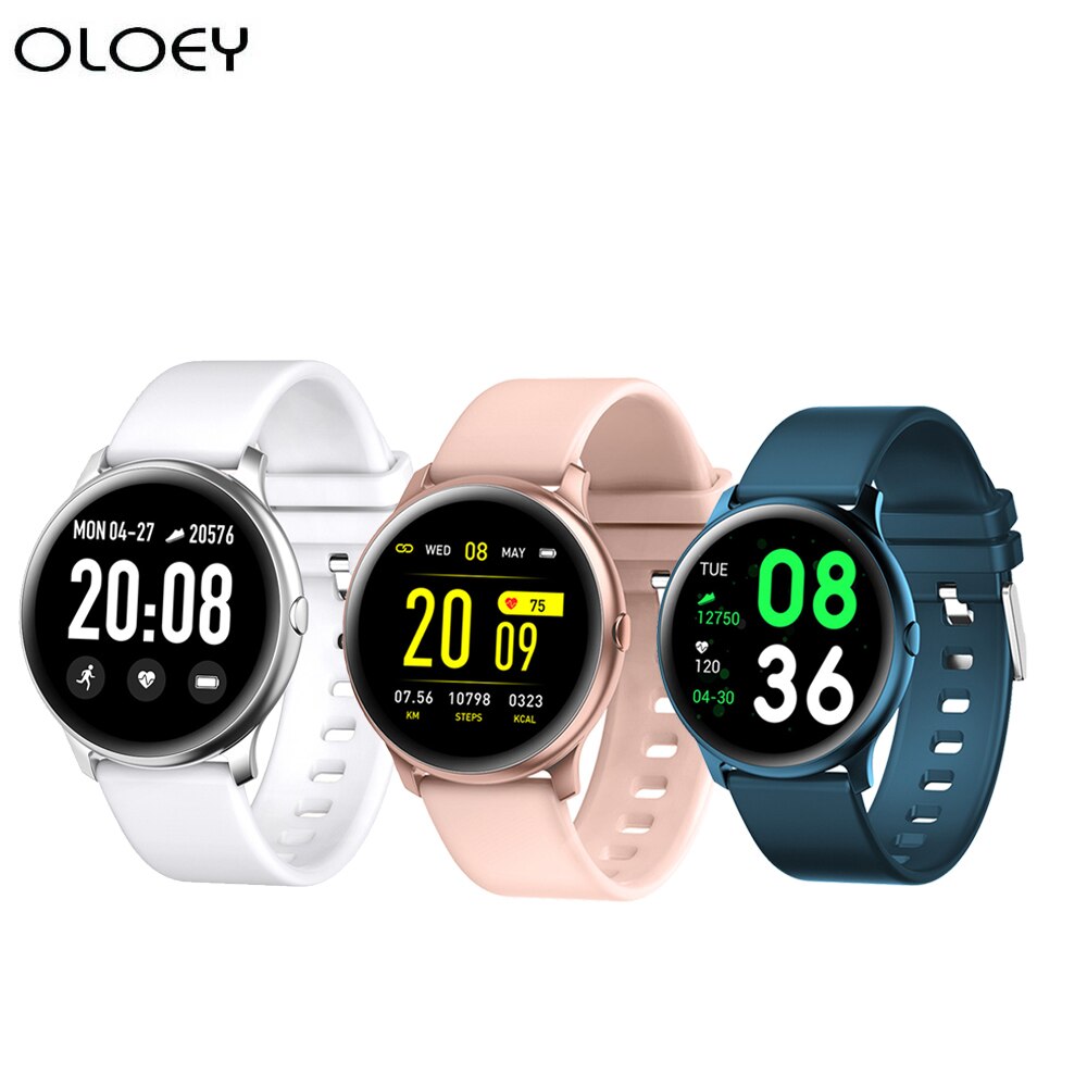 Ip67 waterdichte sport smartwatch met berichtherinnering, hartslagmeter voor mannen en vrouwen, fitnesstracker, smartwatch voor android en ios