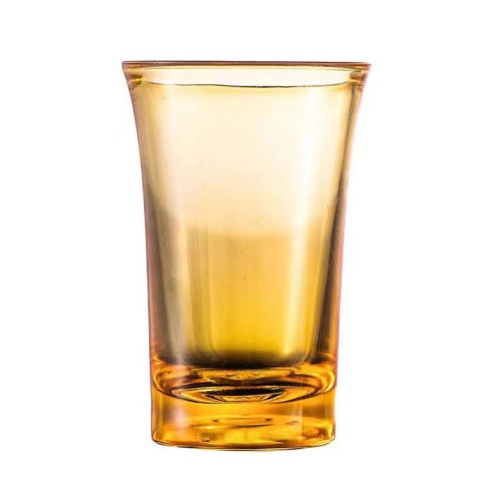 10pcs Commercial 35ml Shot Glass Unbreakable Plastic Vodka Cup Colorful Small Capacity Liquor Glass KTV: black