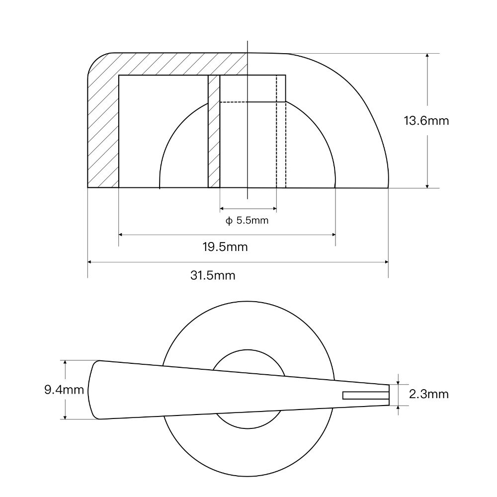 Nuovo 12 pz grandi manopole testa di pollo manopole amplificatore amplificatore per chitarra manopole pedale effetto accessori per chitarra, rosso/nero/bianco scegli