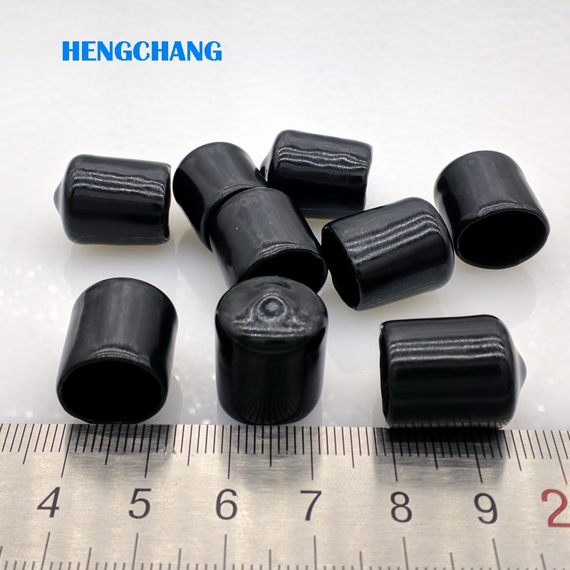 12mm protective cover Rubber Covers Dust Cap for connector metal tubes 100pcs/lot