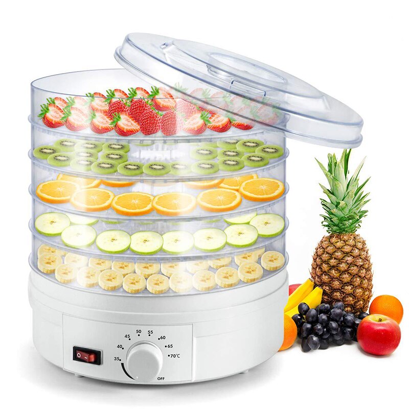 5-Layer Huishouden Voedsel Droger 220V Huisdier Snack Machine Kruiden Vlees Thee Drogen Groente Uitgedroogd Gedroogd Fruit Machine lucht Droger