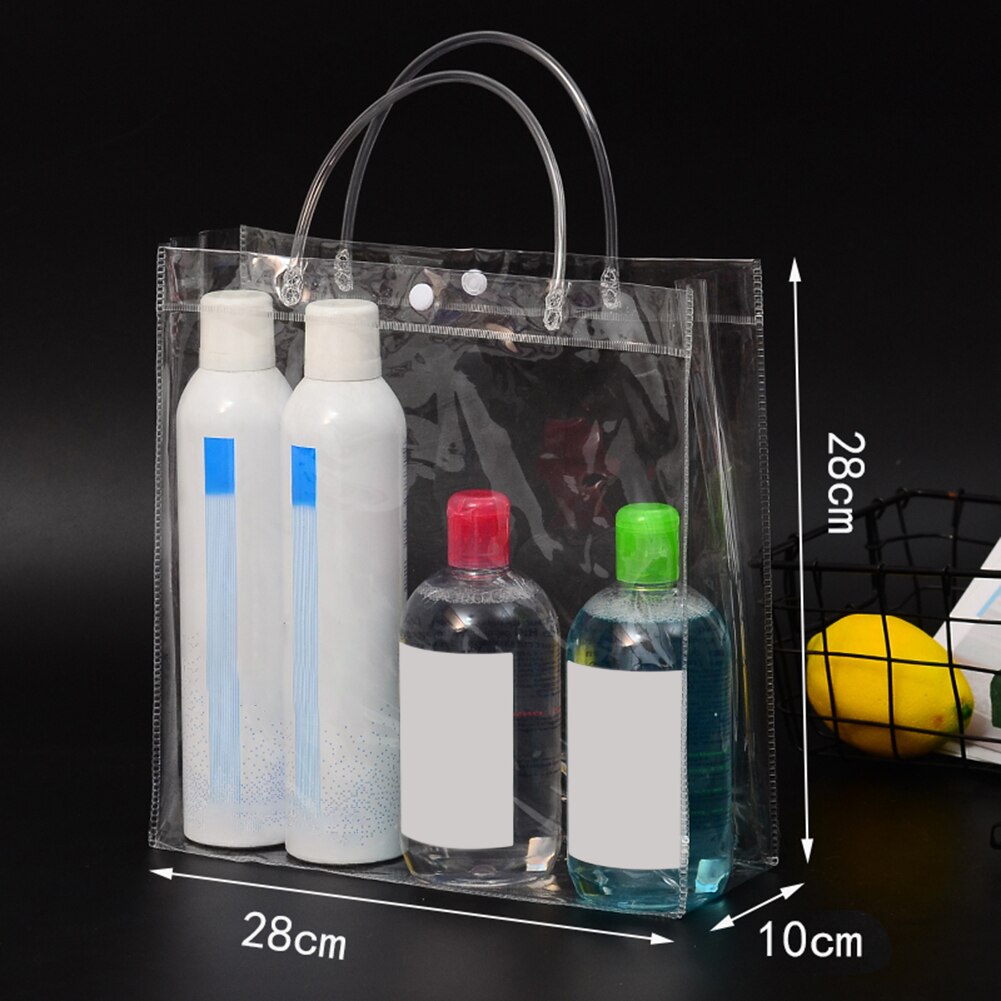 PVC transparente a prueba de fugas refrigerado champaña vino tinto botella bolsa de hielo