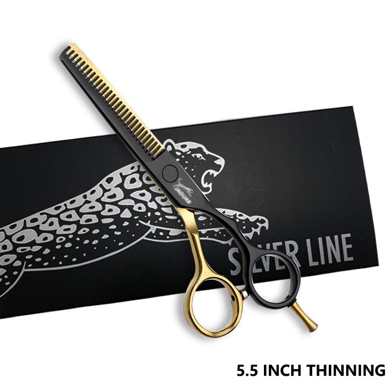 5.5 & 6 inch kappersschaar, knip- en uitdunschaar, kappersschaar, gereedschap voor de salon, barbierschaar: Paars