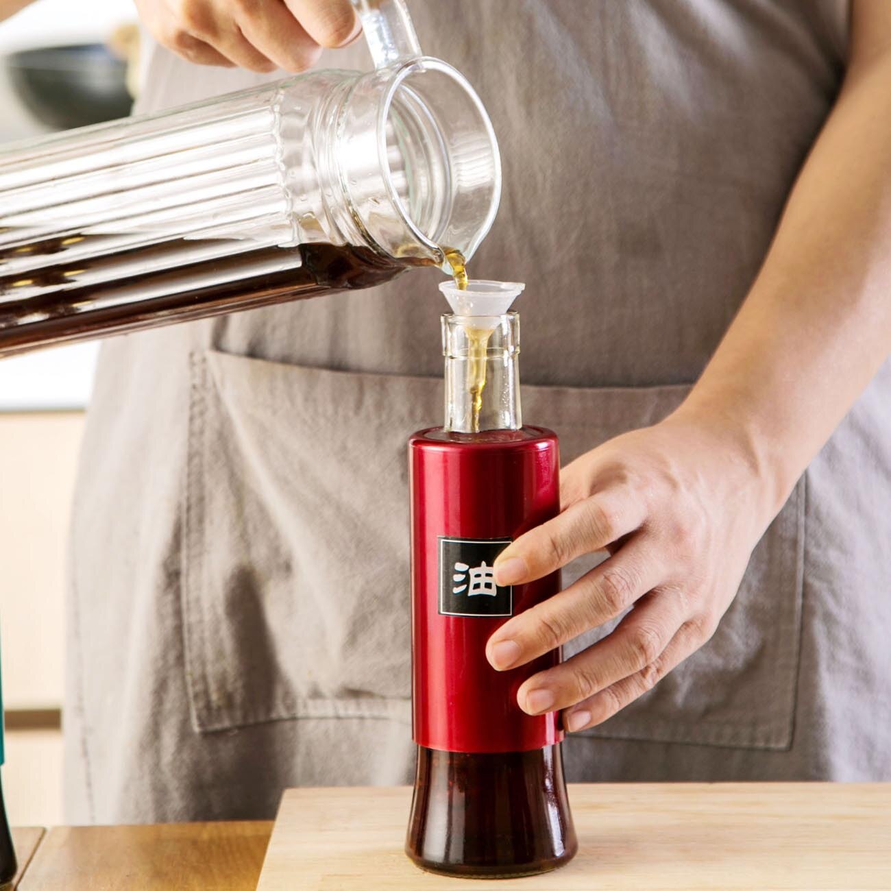 Glazen Olie Pot Japanse Stijl Keuken Automatische Openen En Sluiten Sojasaus Azijn Kruiden Fles Azijn Pot