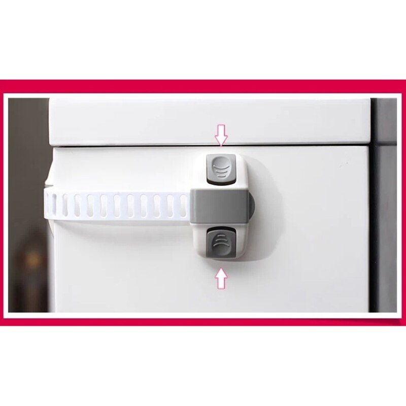 4 Stuks Baby Kastdeur Drawers Koelkast Lock Verstelbare Sloten Veiligheid Koelkast Lock Lade Sloten