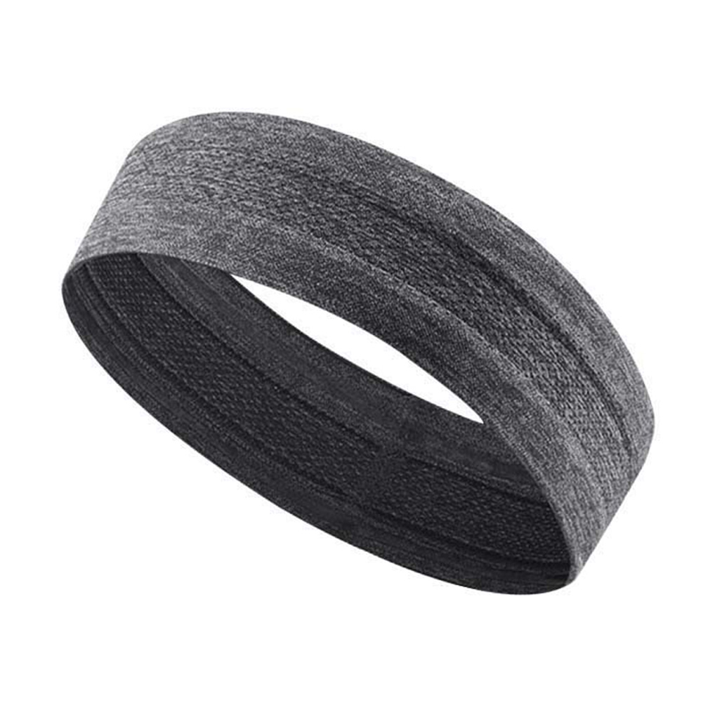 Sports yoga sweatband elastic fitness studio cycling women men fitness breathable headband: White