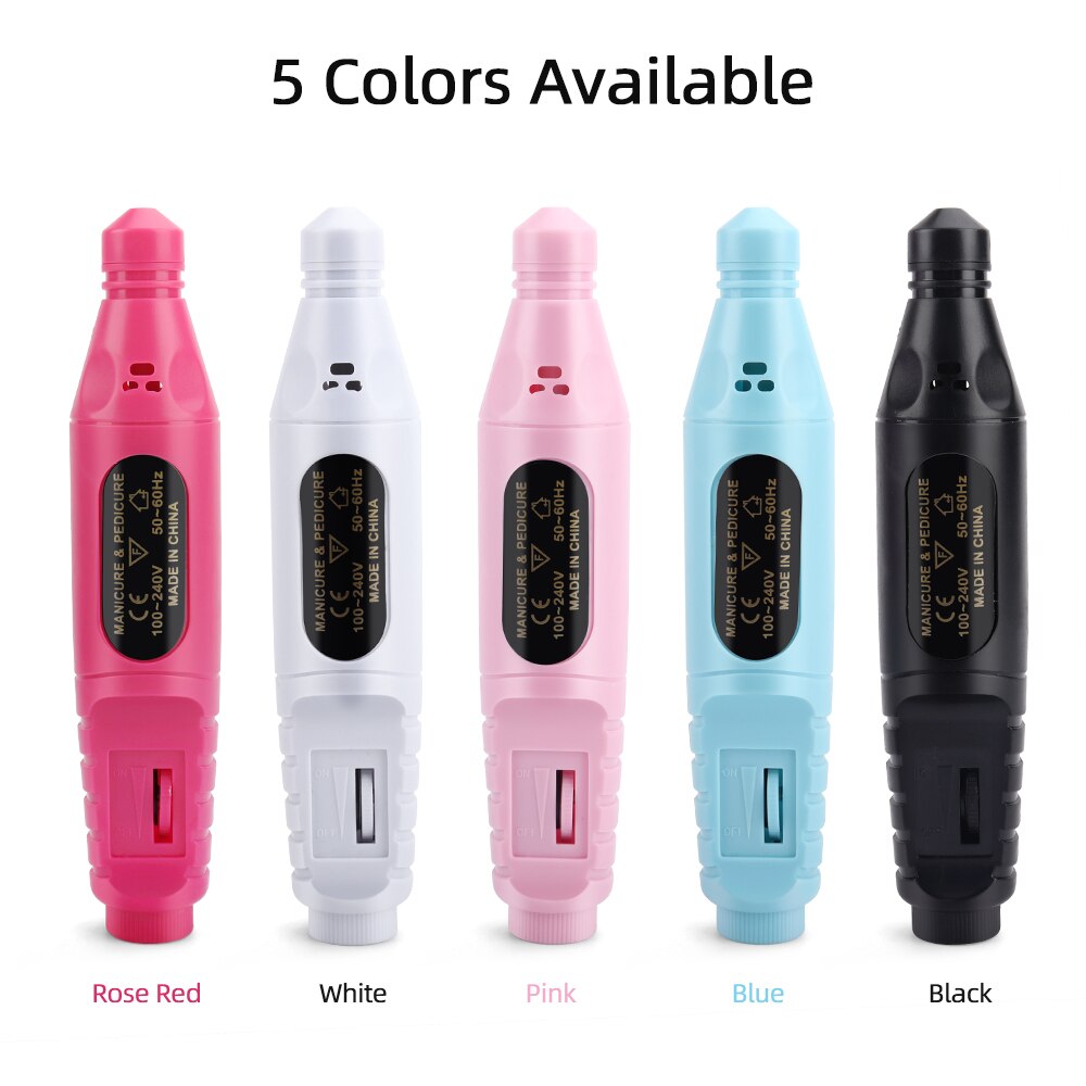 Mini perceuse à ongles électrique, meulage de vernis, outil de manucure et pédicure, ponceuse à ongles, lime, ensembles de stylos de perçage
