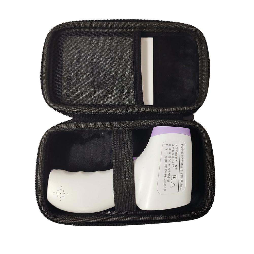 Thermometer Storage Case Portable EVA Storage Box Infrared Thermometer Package Protective Carrying Bag Box 16.5*9.2*4.3cm