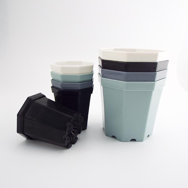 4 stk moderne plast firkantet plante urtepotte urt hjemmehave planter kontor skrivebord sukkulent plante krukker havearbejde dec potter