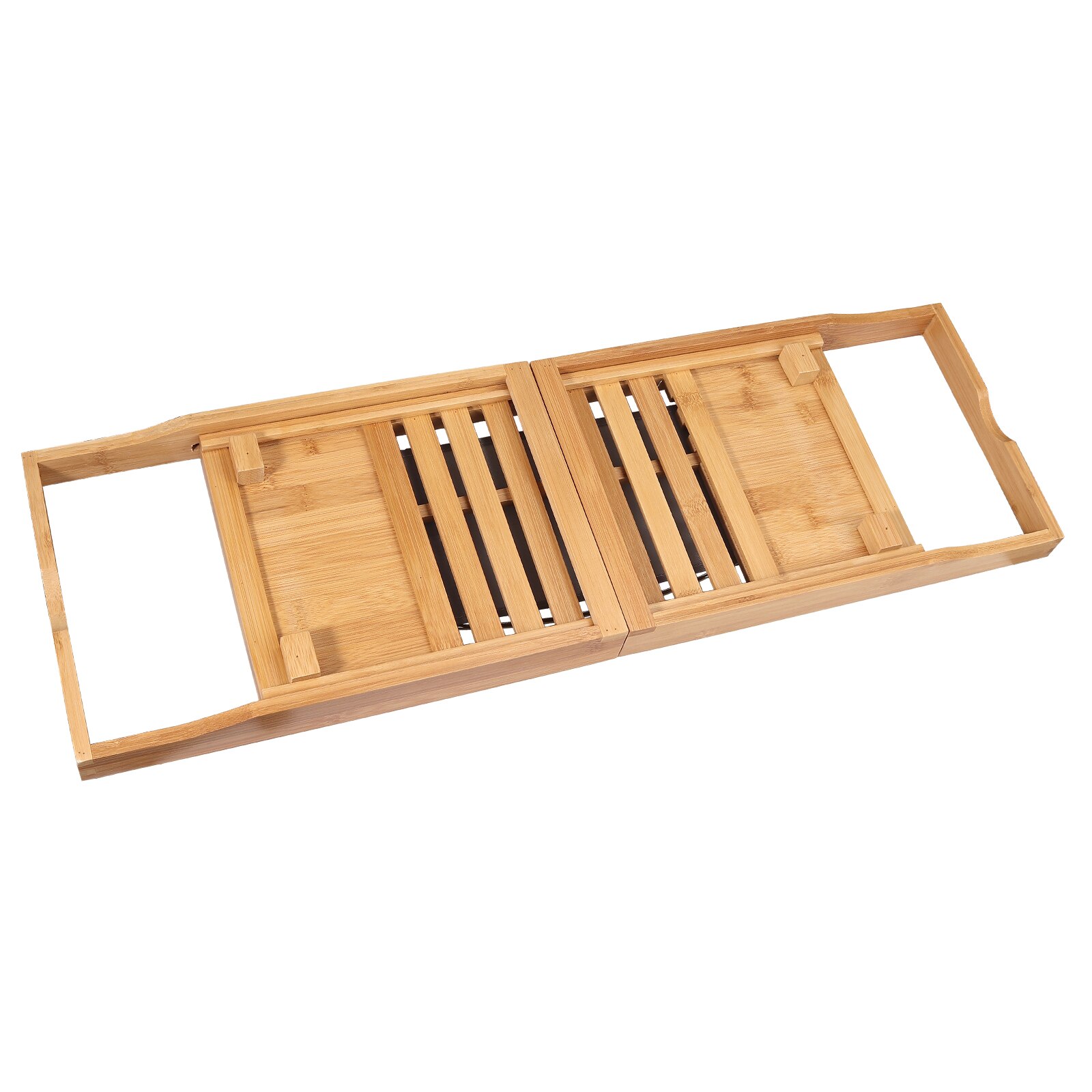 Proster Bambus Badewanne Gestell Luxus Einstellbare Bequemer Holz Bambus Badewanne Brücke Caddie Tablett Gestell