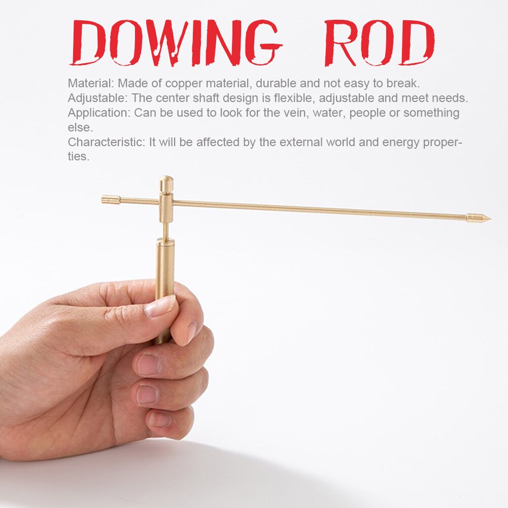 1pair Water Witching Detachable Tool Handheld Outdoor Acupoint Opening Dowsing Rod Adjustable Detector Flexible