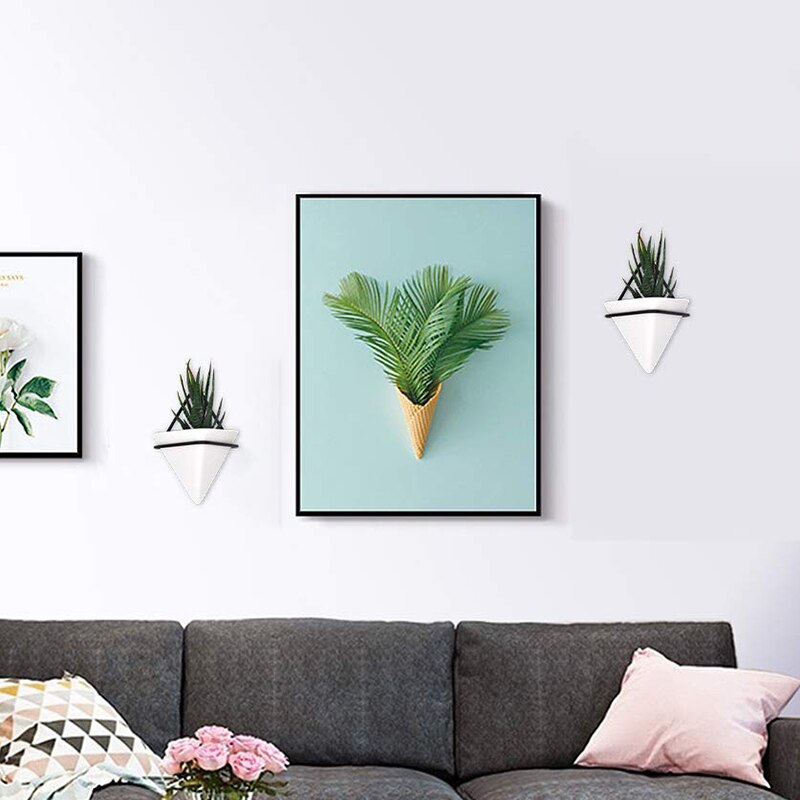 Home Goods Modern Hanging Planter Pots (2-Pack), Small Decorative Wall Planters for Cactus Decor and Hanging Plants, Wa