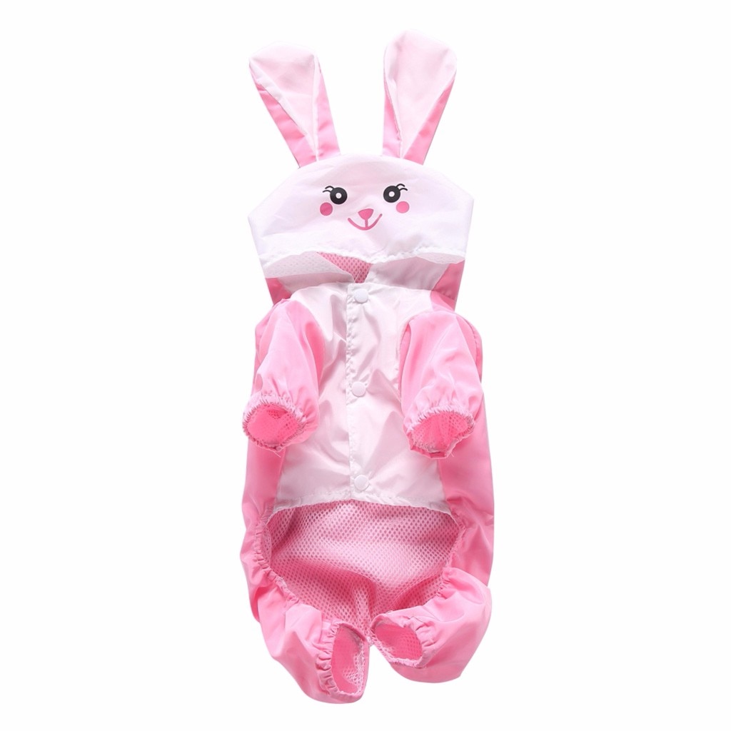 dog Reflective Raincoat Dog Rain Jacket Jumpsuit Waterproof Pet Clothes Safety Rainwear For Pet Small Medium Dogs Puppy