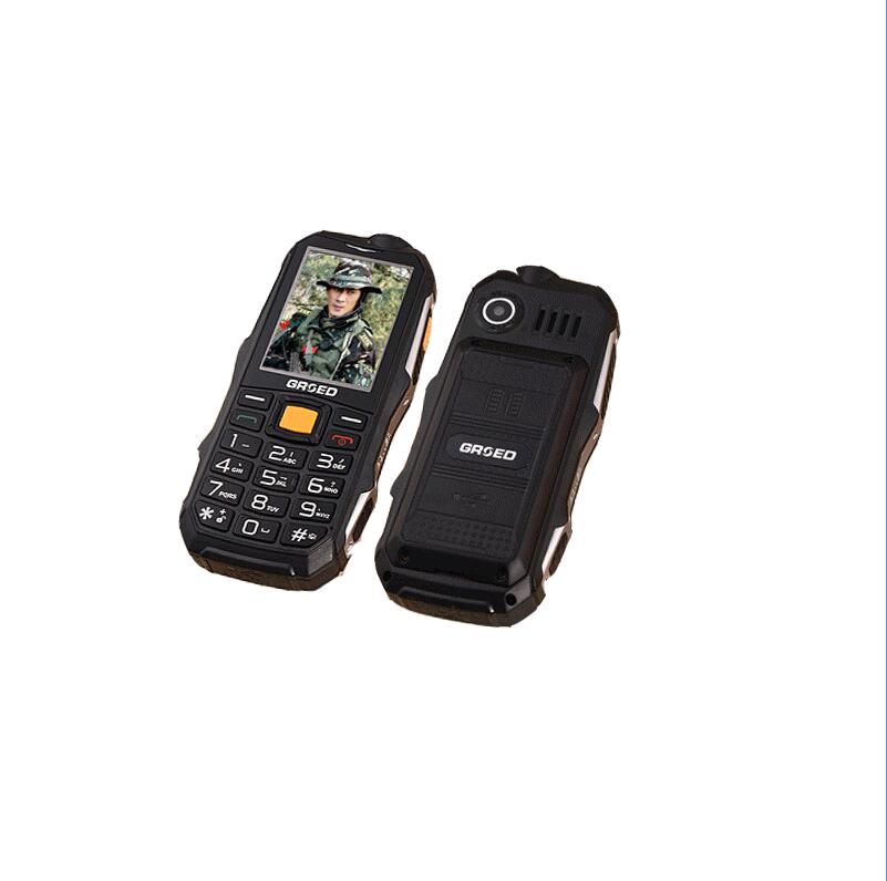 Neue kommen E6800 Telefon Russisch Arabisch Spanisch 6800mAh Dual SIM Karte Tachographen Energie Bank Robuste stoßfest praktisch: Standard / Schwarz